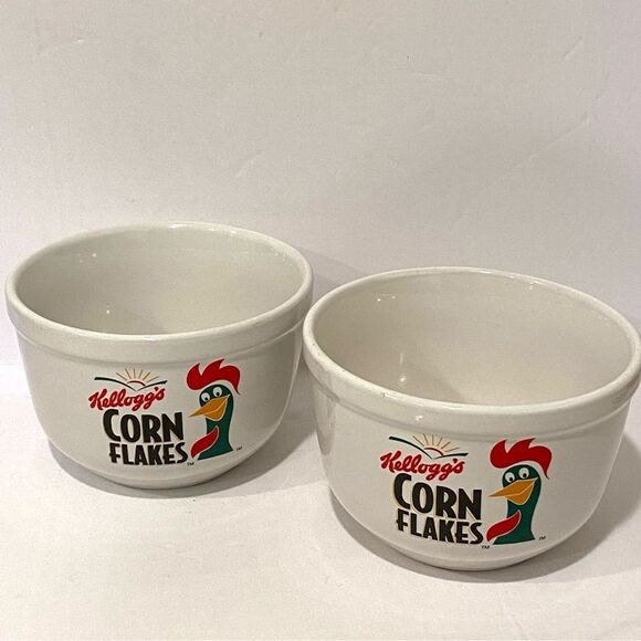 Vintage 1999 Kellogg’s Corn Flakes Bowls (Set of 2) - Picture 2 of 4